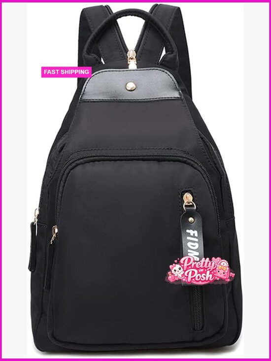 Mini Nylon Sling Backpack Travel Crossbody Bag Lightweight Water Resistant main image 7